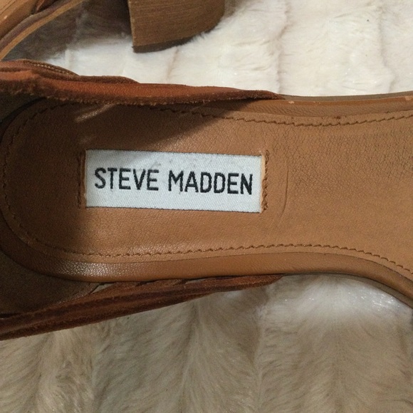 Steve Madden Women's Open Toe Strap Platform Block Heels Sandals Rubbie Size 7 - Picture 7 of 8